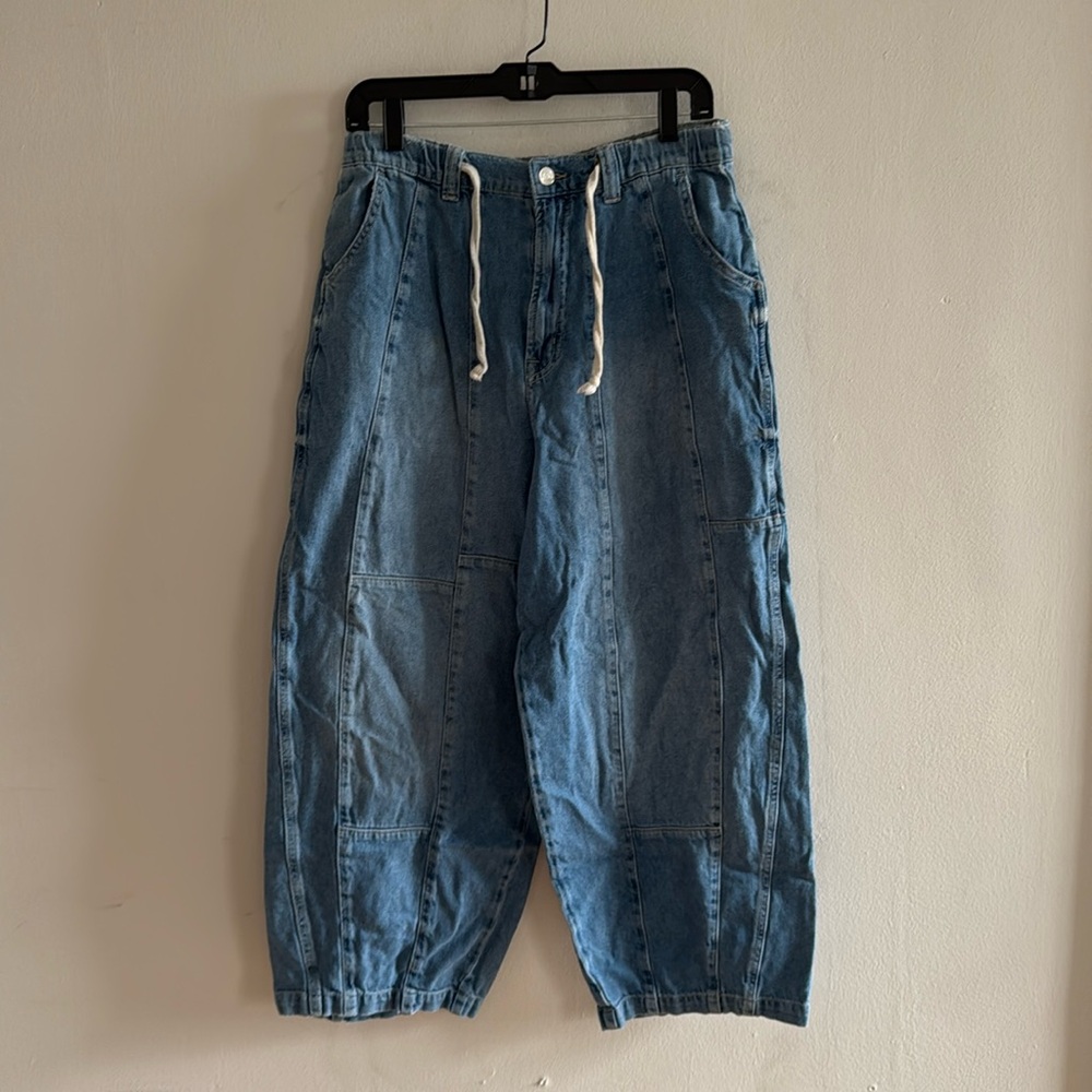 Free People Wide Leg Barrel Jeans